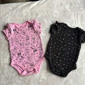 Pink and Black Kids One Piece Set